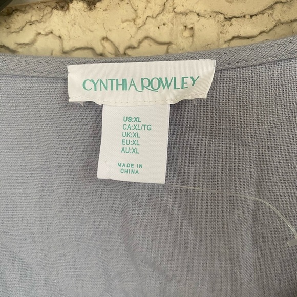 Cynthia Rowley Sky Blue Top - Picture 4 of 5